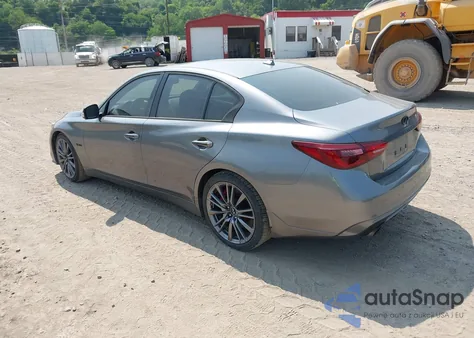 2018 Infiniti Q50 3.0T Red Sport 400 from USA, damaged, VIN JN1FV7AP8JM460441